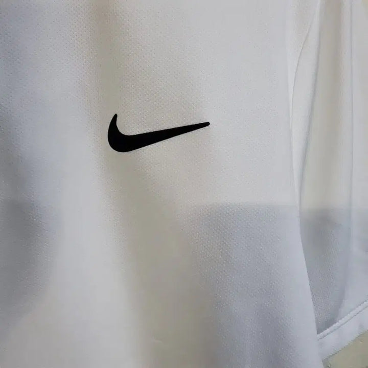 [BUNJANG] Nike Dri-FIT Swoosh White Polo T-Shirt L / 나이키 드라이핏 스우시  화이트 카라 반팔티 L