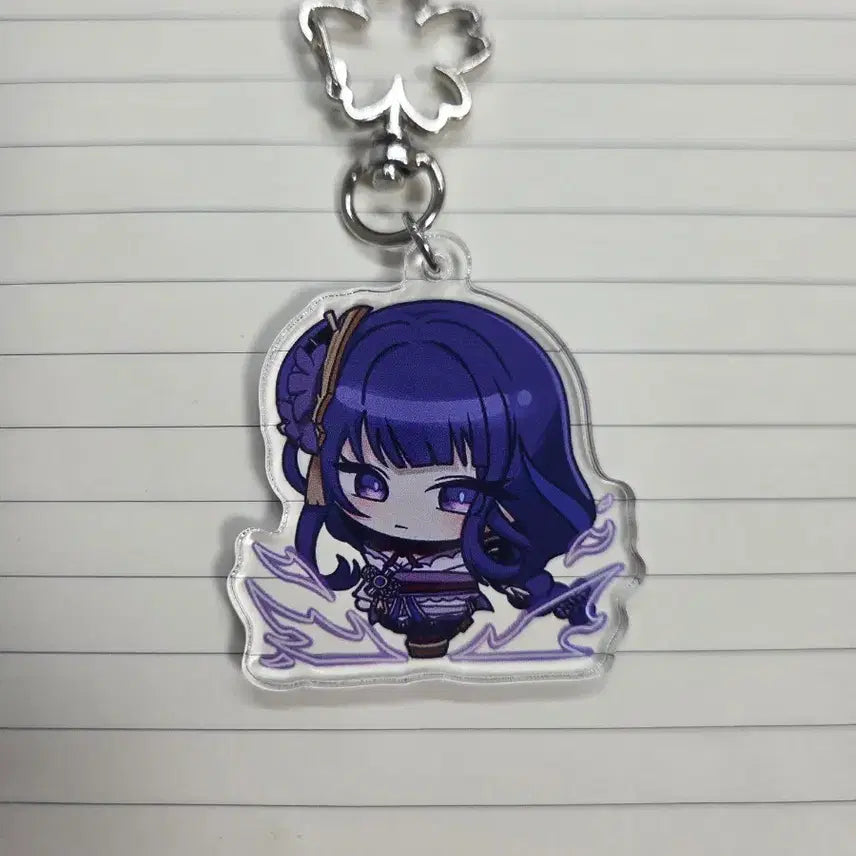 [BUNJANG] Genshin Impact Raiden Shogun Acrylic Keychain / 원신 라이덴 아크릴 키링