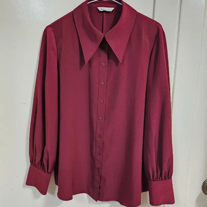 [BUNJANG] It MICHAA Wine Color Blouse / 잇미샤 카라이쁜 블라우스