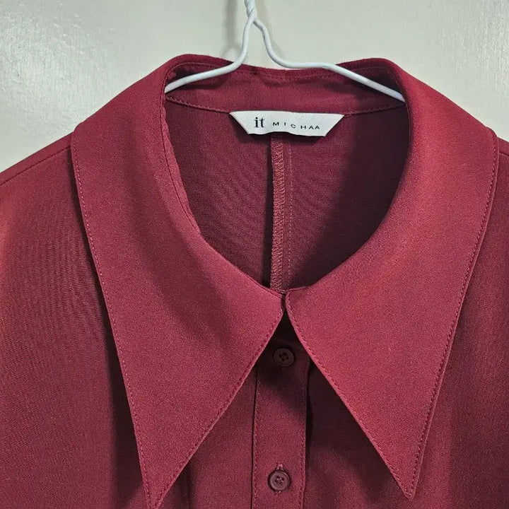 [BUNJANG] It MICHAA Wine Color Blouse / 잇미샤 카라이쁜 블라우스