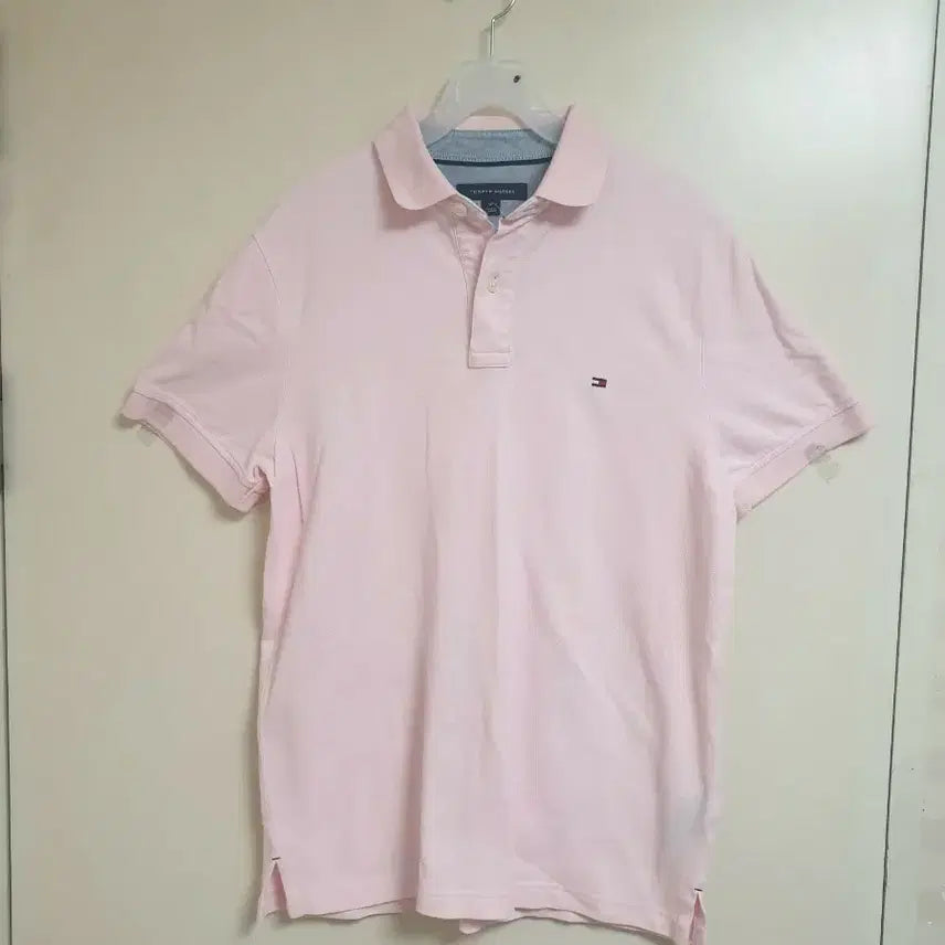 [BUNJANG] Tommy Hilfiger Pink Polo T-Shirt - Size S/P / [여성] 타미힐피거 핑크 카라티 S/P