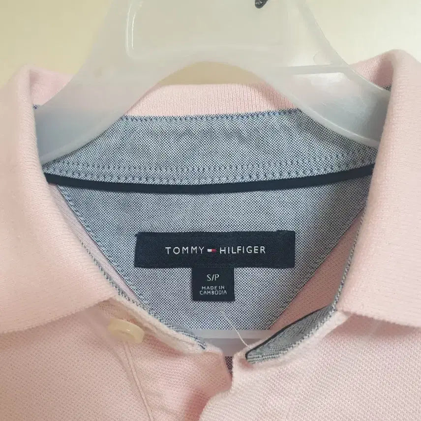 [BUNJANG] Tommy Hilfiger Pink Polo T-Shirt - Size S/P / [여성] 타미힐피거 핑크 카라티 S/P