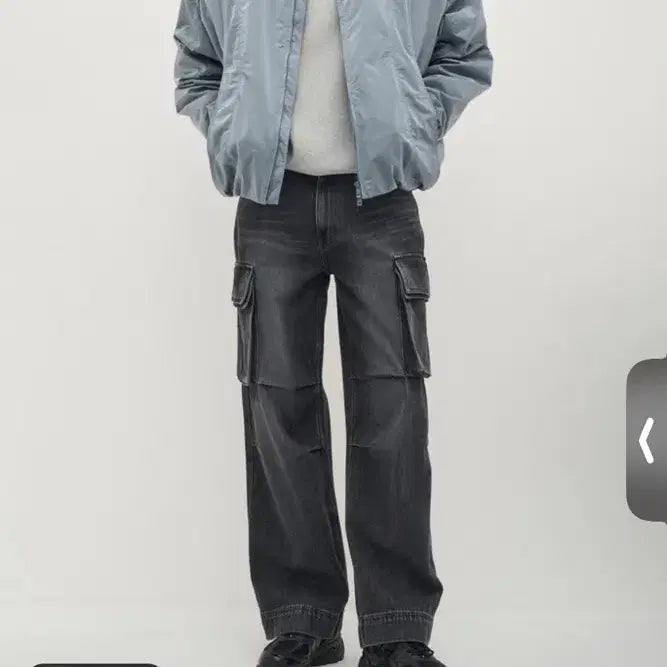 [BUNJANG] System Homme Mock Neck Crinkle Windbreaker Blue / (100 size) 시스템옴므 모크넥 크링클 바람막이 블루컬러