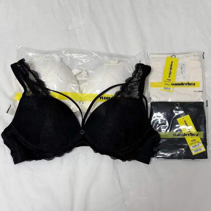 [BUNJANG] Wonderbra Bra and Panty Set (2 Sets) / 2세트 일괄) 원더브라 80B, 100 속옷 브라팬티 2세트