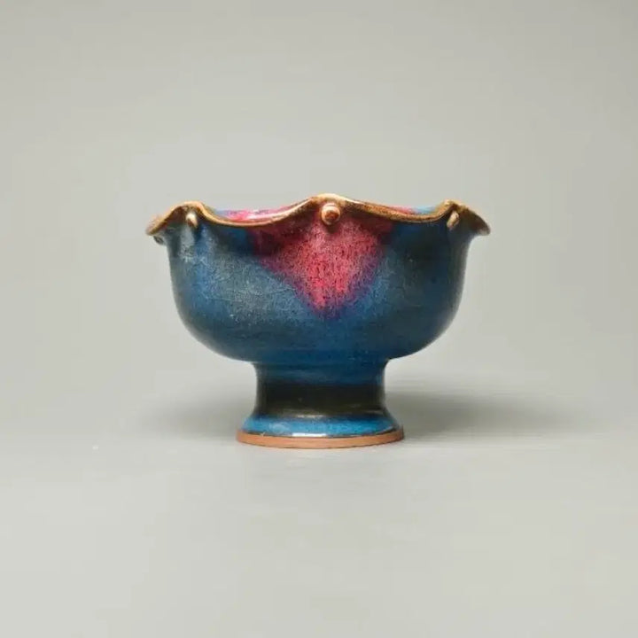 [BUNJANG] Chinese Celadon Porcelain Vase / 군요 요변 고족 화형환 중국도자기 골동품 미술품 수집품