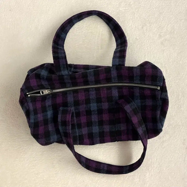 [BUNJANG] Enzo Blues Check Pattern Bag / 엔조블루스 가방