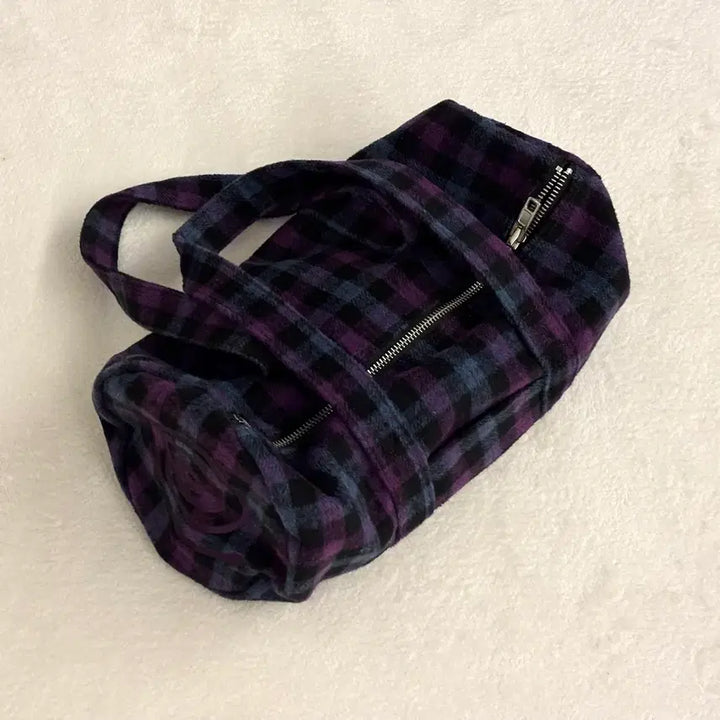 [BUNJANG] Enzo Blues Check Pattern Bag / 엔조블루스 가방