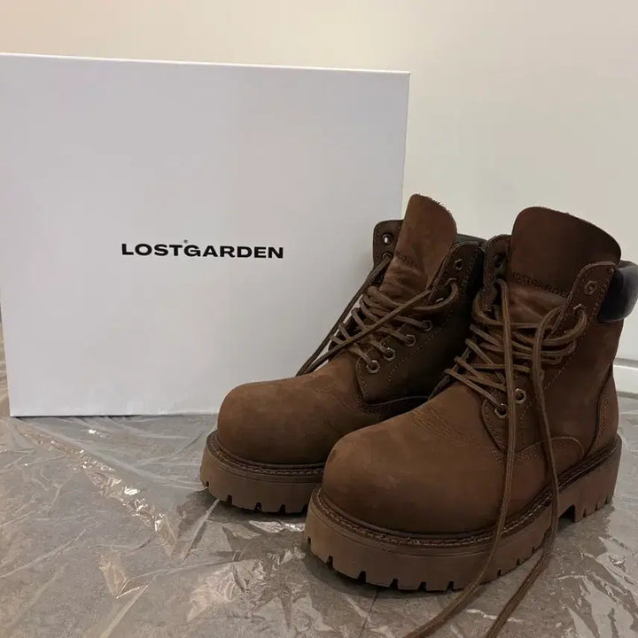 [BUNJANG] Lost Garden Route Brown Walker Boots / 로스트가든 루트브라운 워커 부츠 40(KR250)