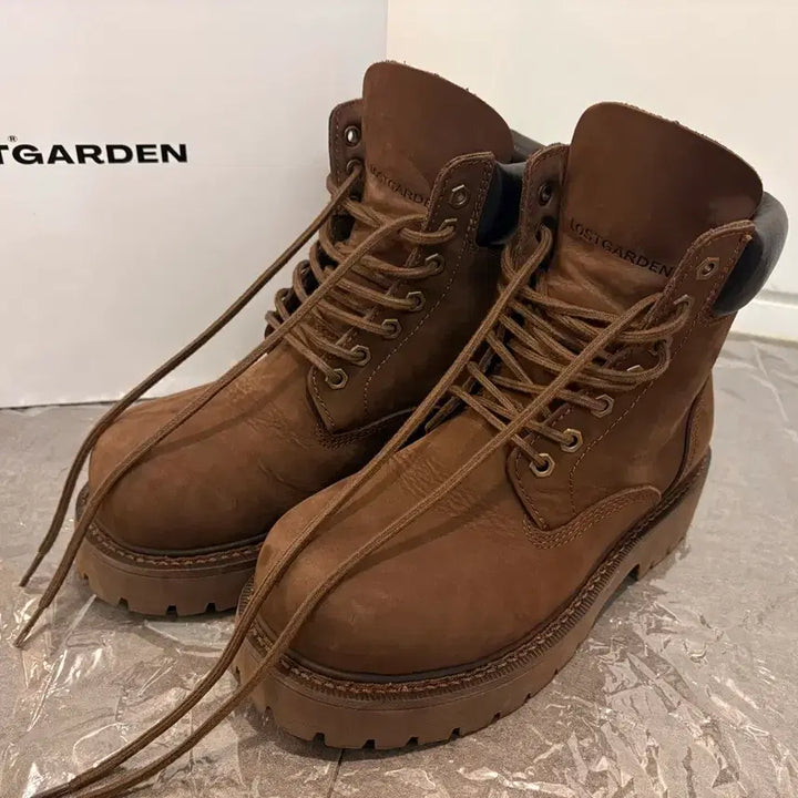 [BUNJANG] Lost Garden Route Brown Walker Boots / 로스트가든 루트브라운 워커 부츠 40(KR250)