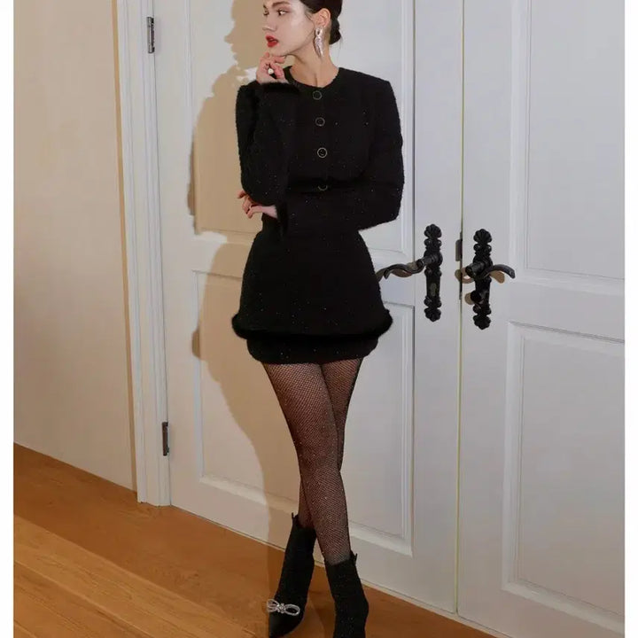 [BUNJANG] Jemunt Chateau Blanc Jacket and Skirt Set / 제이먼트 샤또 블랑 자켓, 스커트 S