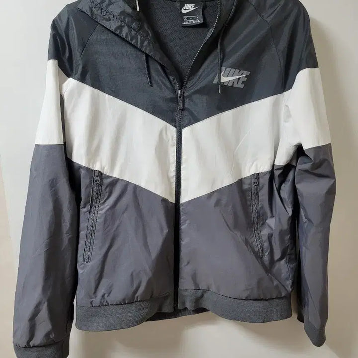 [BUNJANG] Nike Big Swoosh Windbreaker Hoodie Jacket L / 나이키 빅스우시 바람막이 후드집업 자켓 100 L