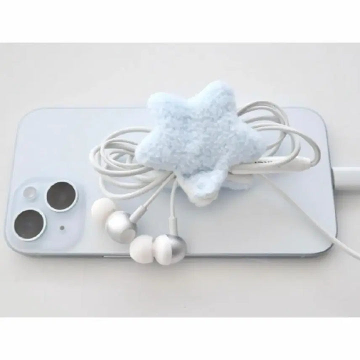 [BUNJANG] Obje:ct Byulcaron Earphone Holder - Sky / 오브진트 별카롱 이어폰 홀더 하늘 양도