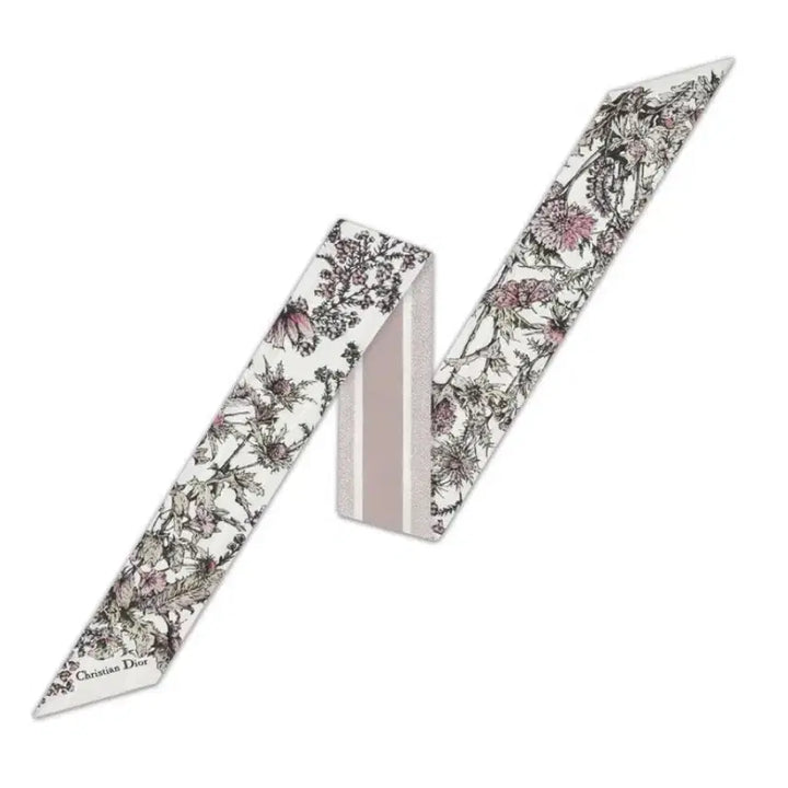 [BUNJANG] Dior Michza Twill Scarf Ivory Pink / 디올 미차 스카프 아이보리 핑크 트윌 (세제품) 51CAR106I604