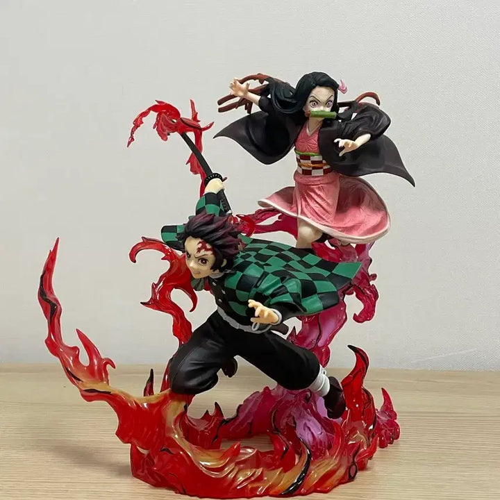 [BUNJANG] Bandai FiguartsZERO Demon Slayer: Kimetsu no Yaiba Nezuko Kamado &amp; Tanjiro Kamado Diorama Figure Set / [일괄 판매] 반다이 귀멸의칼날 피규아츠 제로 카마도 네즈코, 탄지로