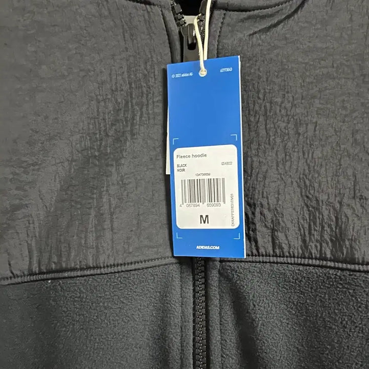 [BUNJANG] Adidas Fleece Hooded Zip-Up Jacket Black Size M / 아디다스 후리스 후드집업 검정색 M사이즈 팝니다