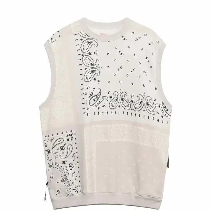 [BUNJANG] Kapital Paisley Sleeveless T-Shirt / 캐피탈 페이즐리 나시티