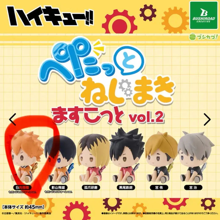 [BUNJANG] Haikyu!! Shoyo Hinata Petatto Clockwork Gacha Vol. 2 / (미개봉) 하이큐 히나타 쇼요 페탓토 태엽가챠 2탄