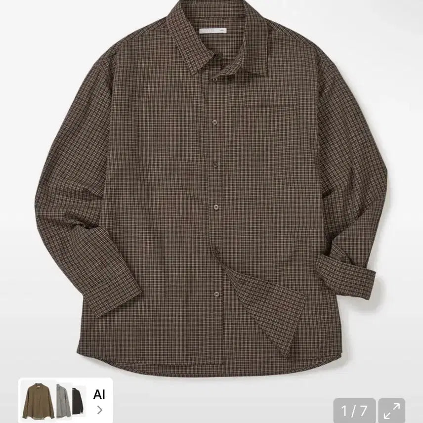 [BUNJANG] WGB Noble One Pocket Check Shirt L / WGB 노블 원 포켓 체크 셔츠 L