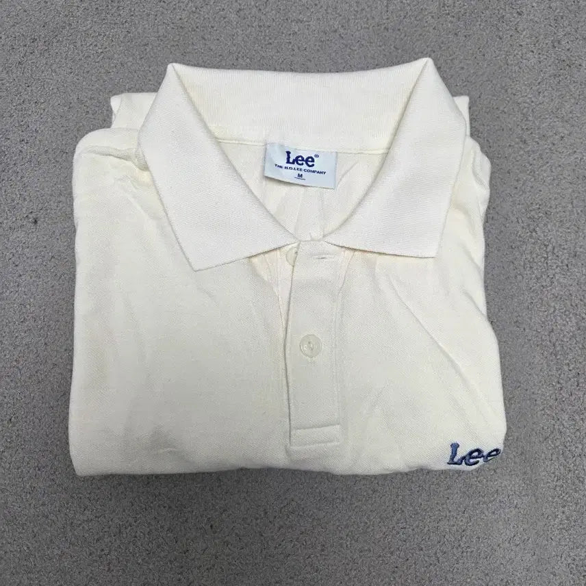 [BUNJANG] Lee Ivory Short Sleeve Polo T-Shirt / Lee 아이보리 반팔 폴로티