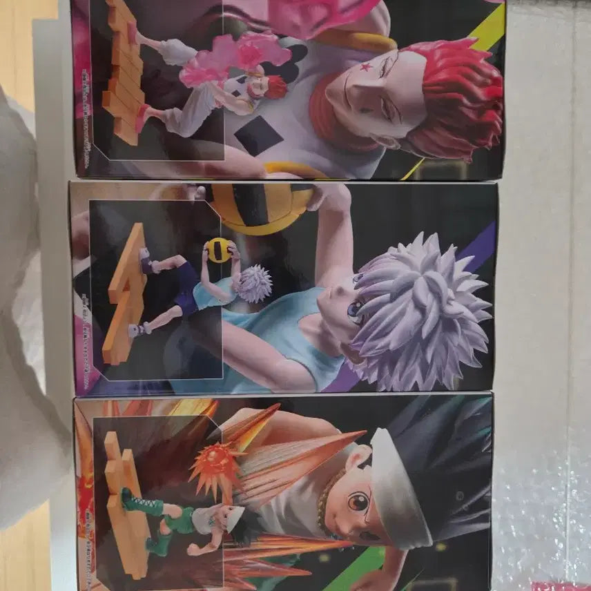 [BUNJANG] Hunter x Hunter Grid Island Set of 3 Sealed Figures (Gon, Killua, Hisoka) / [미개봉/일괄] 헌터헌터 그리드 아일랜드 피규어 G.I. 판매