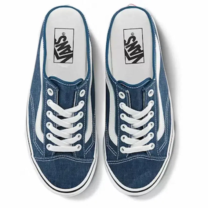 [BUNJANG] Vans Style 36 Mule Stone Wash Dark Denim Shoes 230 / 새상품 230 반스 스타일 36 뮬 스톤 워시 다크 데님