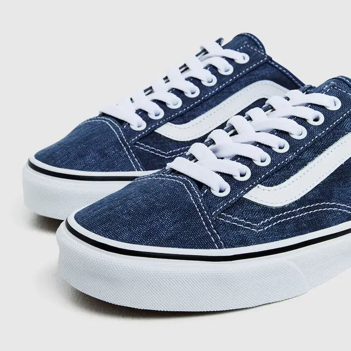 [BUNJANG] Vans Style 36 Mule Stone Wash Dark Denim Shoes 230 / 새상품 230 반스 스타일 36 뮬 스톤 워시 다크 데님