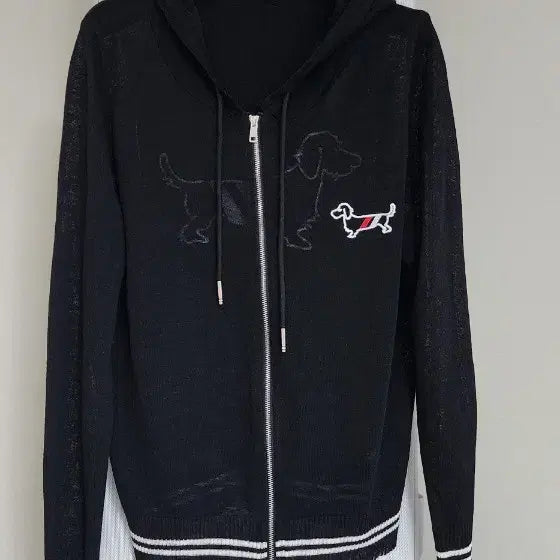 [BUNJANG] Premium Knit Hooded Zip-Up Black New / 프리미엄  니트 후드 집업 블랙  새상품