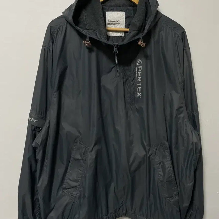 [BUNJANG] Code:graphy Rouge Fit Half-Zip Hoodie Anorak / 105-110 코드그라피 루즈핏 반집업 후드 아노락 정품