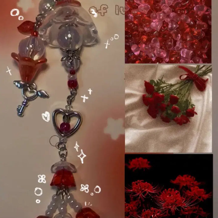 [BUNJANG] Handmade Beaded Keychain / Unlock my heart (한정수량 판매)
