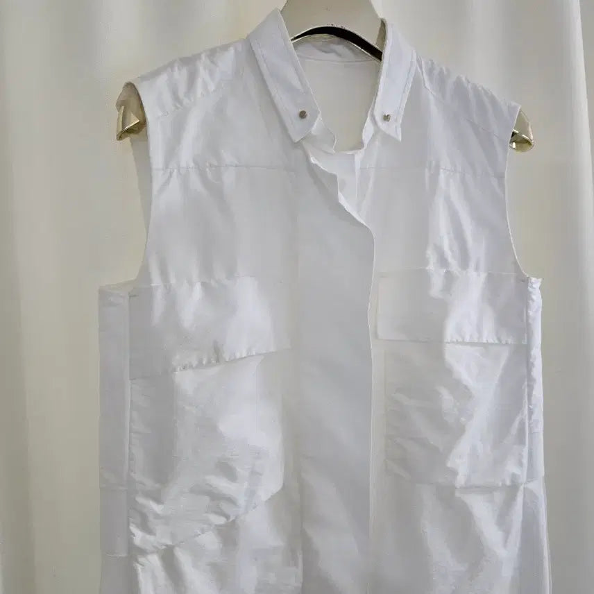 [BUNJANG] System White Blouse / 시스템 화이트 블라우스