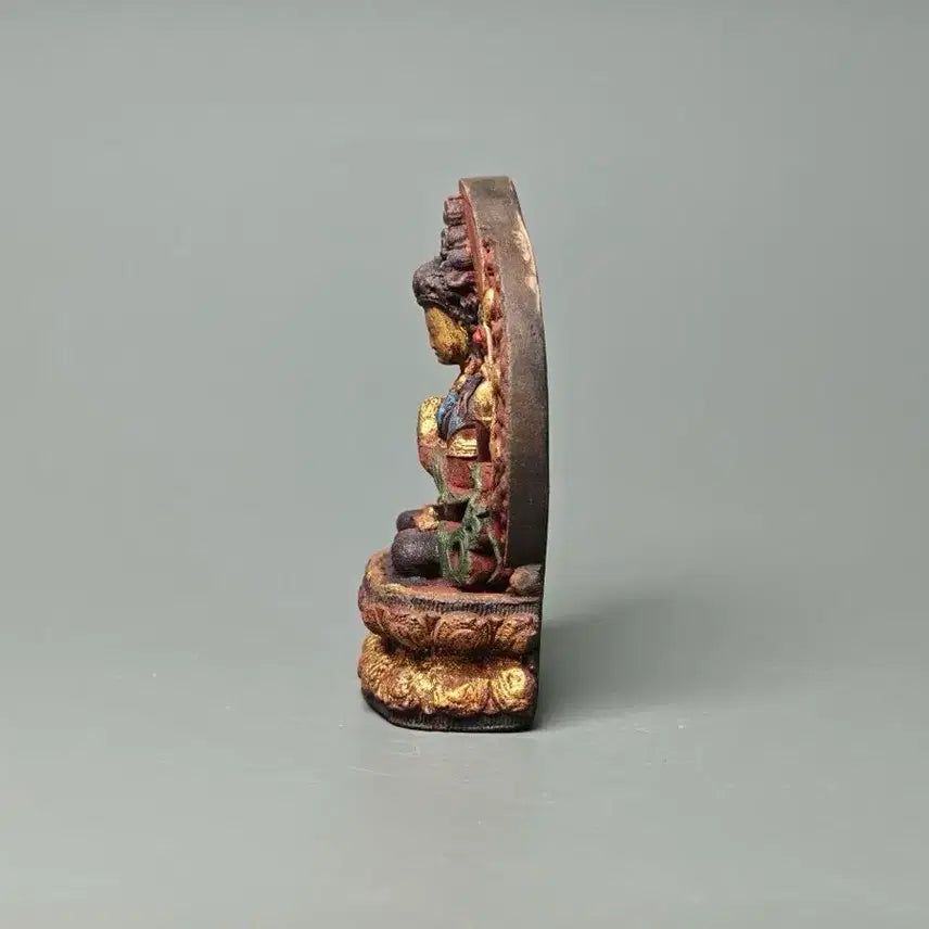 [SOLD OUT] 향니 채색 사비관음 보살 불상 골동품 불교미술 불교 고미술품 수집품