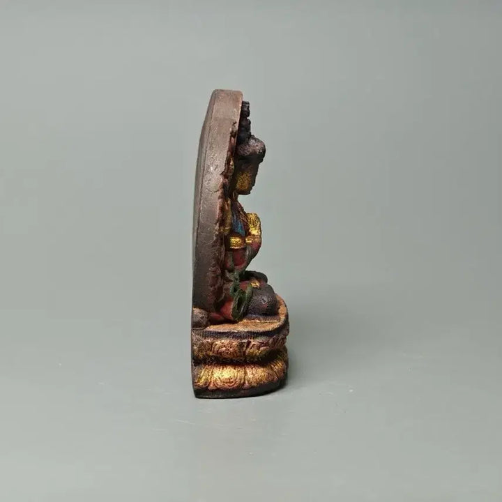 [SOLD OUT] 향니 채색 사비관음 보살 불상 골동품 불교미술 불교 고미술품 수집품