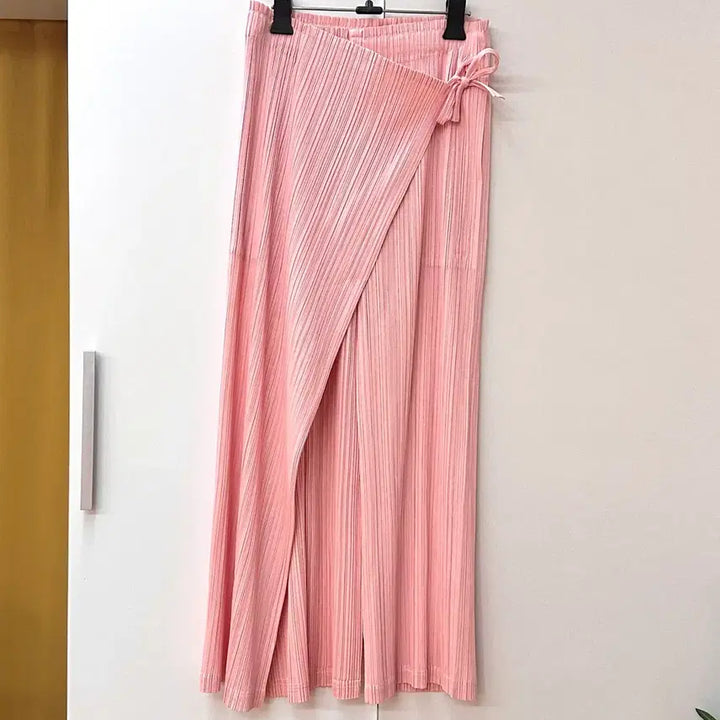 [BUNJANG] Pleats Please Wrap Pants Light Pink / 플리츠플리즈 귀한 랩팬츠 라이트핑크