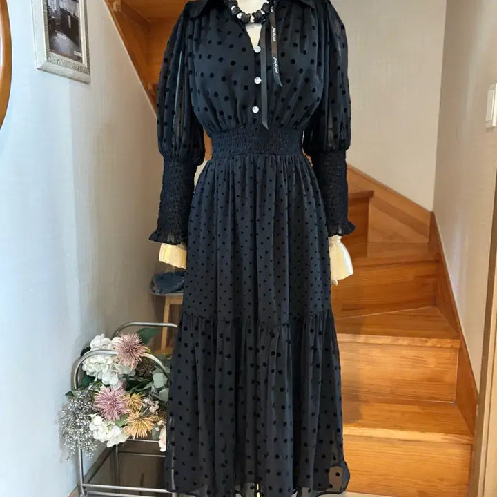 [BUNJANG] ZARA Polka Dot Long Dress / 자라
