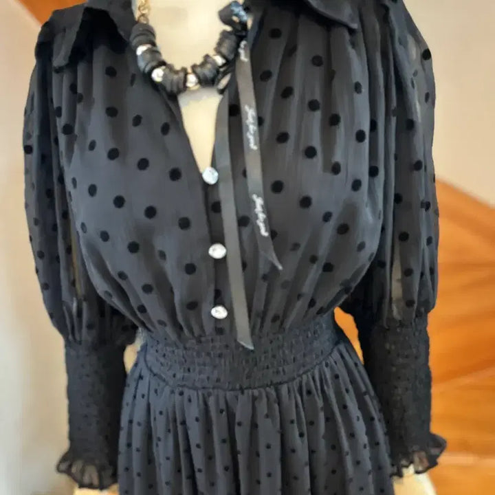[BUNJANG] ZARA Polka Dot Long Dress / 자라