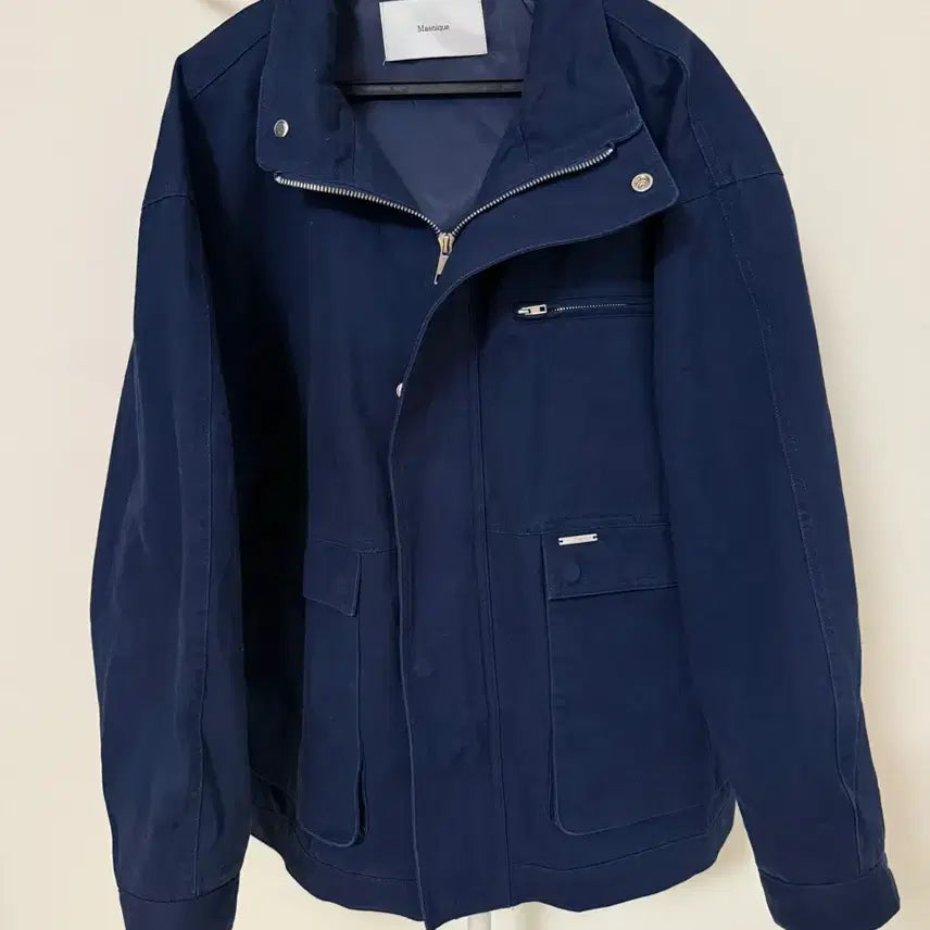 [BUNJANG] Oversized Cotton Field Jacket (Navy) / 오버핏 코튼 야상자켓 (네이비)