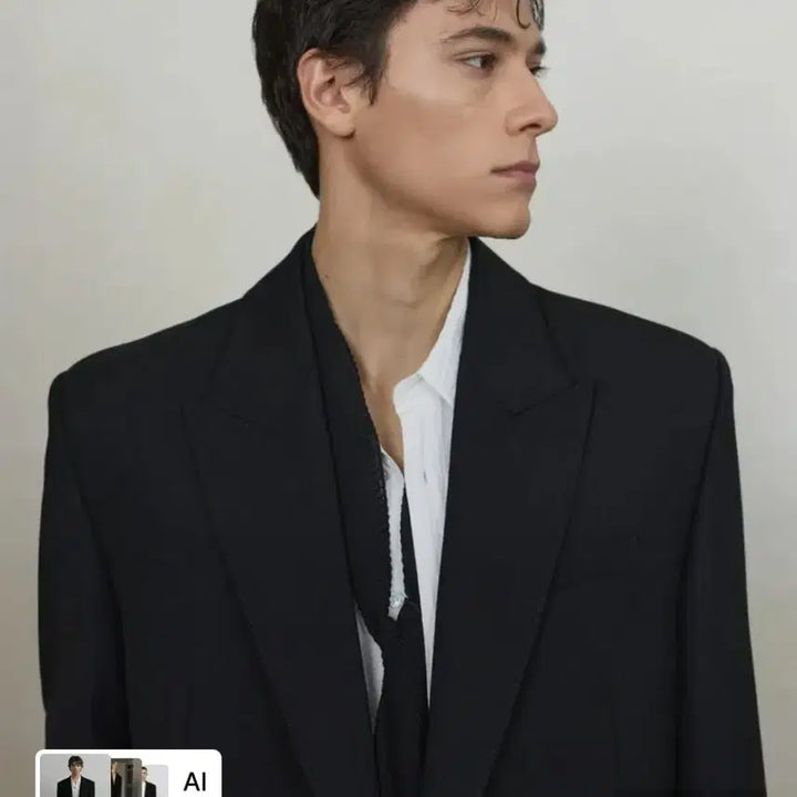 [BUNJANG] Elmood Liv Wool Single Peaked Blazer / [48] 엘무드 리브 울 싱글 피크드 블레이저