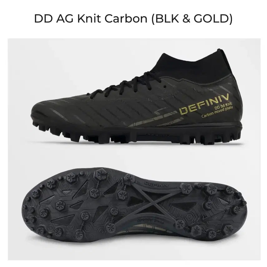 [BUNJANG] DEFINIV Black AG Stud Football Boots / DEFINIV 축구화