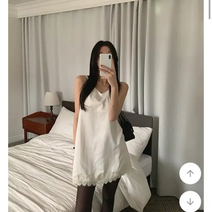 [BUNJANG] Lace Bustier Mini Dress / 레이스 뷔스티에 미니 원피스