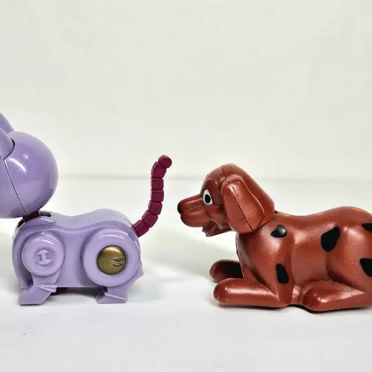 [BUNJANG] Eggmong Bobblehead Cat Robot and Dog Set / 초코식완 [에그몽] 머리를 흔드는 고양이 로봇과 멍멍이