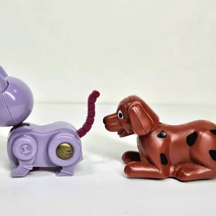 [BUNJANG] Eggmong Bobblehead Cat Robot and Dog Set / 초코식완 [에그몽] 머리를 흔드는 고양이 로봇과 멍멍이
