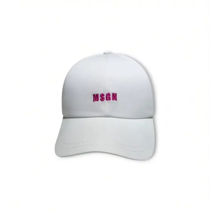 [BUNJANG] MSGM White Logo Cotton Twill Baseball Cap / MSGM 화이트 볼캡 모자