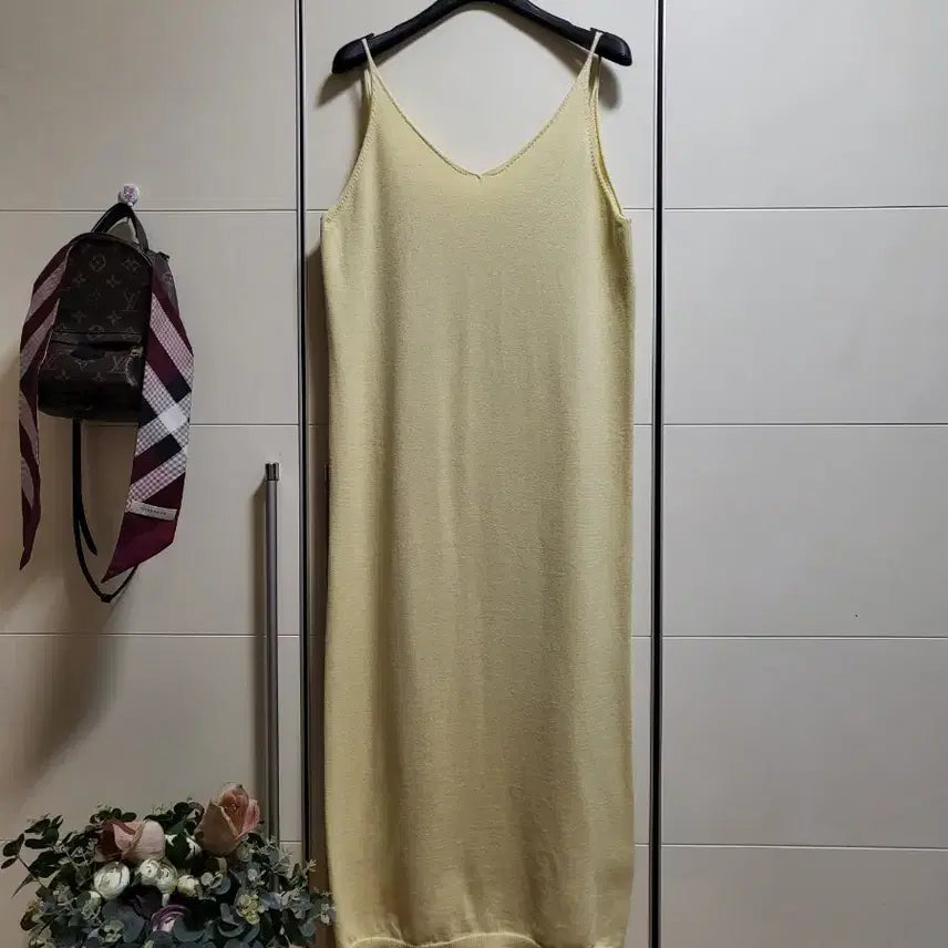 [BUNJANG] FABRICOLOGY Lemon Knit Dress (Size 55) / 패브릭컬러지 레몬 니트 원피스(55)
