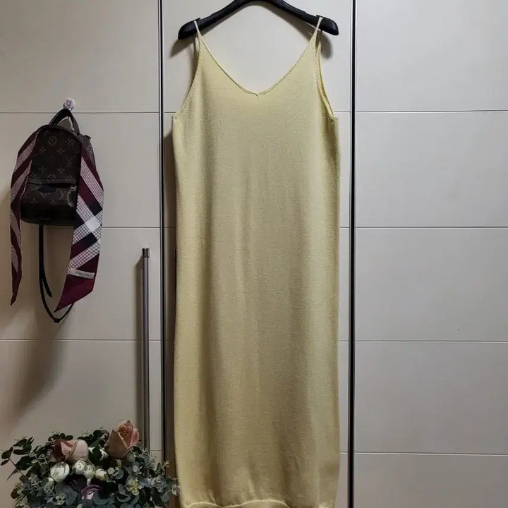 [BUNJANG] FABRICOLOGY Lemon Knit Dress (Size 55) / 패브릭컬러지 레몬 니트 원피스(55)