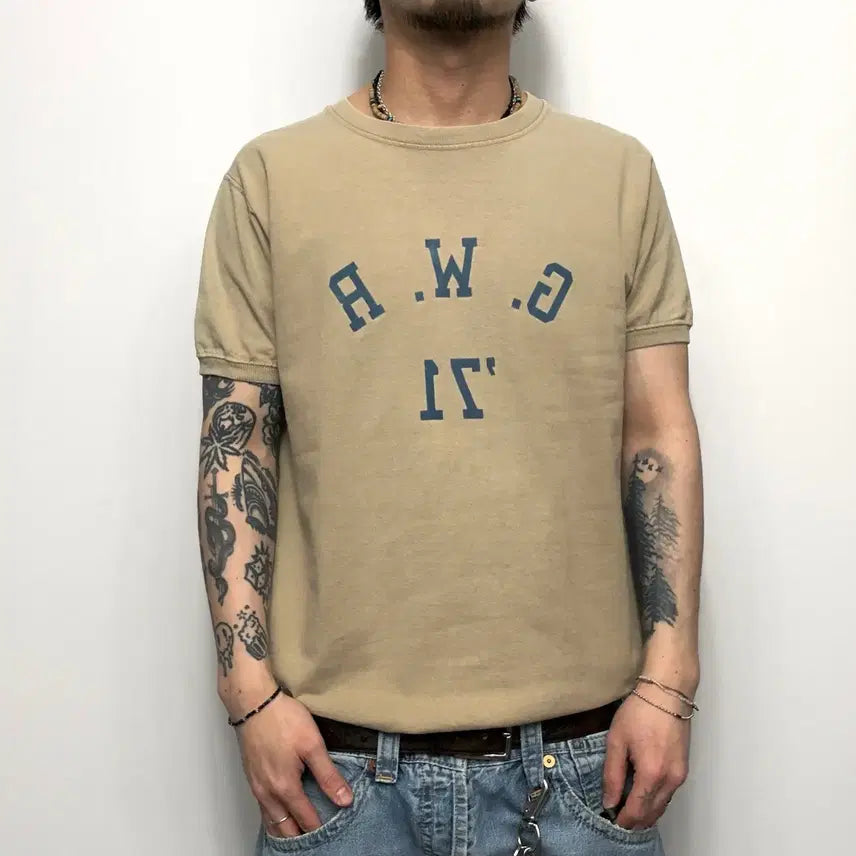 [BUNJANG] Goodwear Heavyweight Half Sweat Short-Sleeve T-Shirt / GOODWEAR 굿웨어 헤비웨이트 하프 스웻 반팔티셔츠
