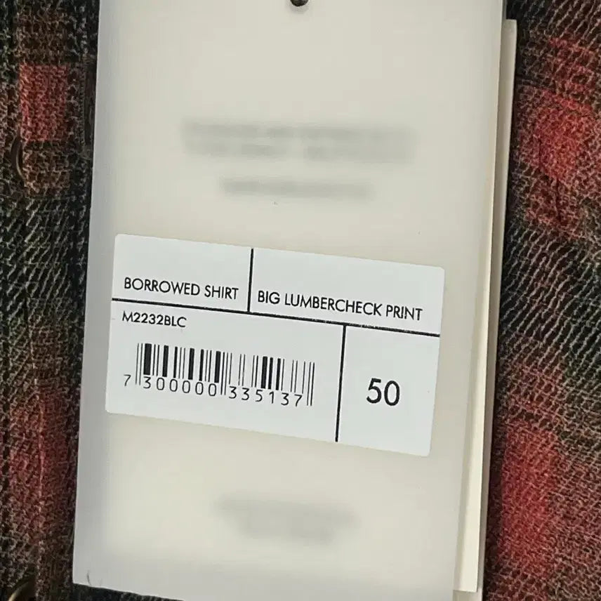 [BUNJANG] Our Legacy Borrowed Shirt Big Lumber Check Print Size 50 / 50사이즈 ,아워레가시 보로우드 셔츠 빅 럼버체크 프린트