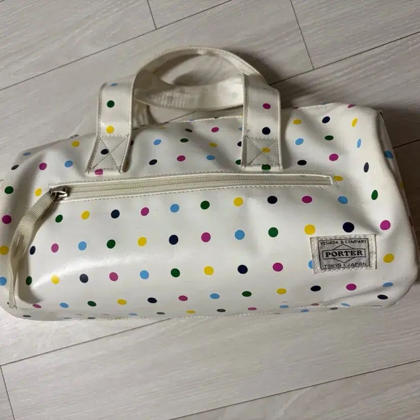[BUNJANG] Porter Polka Dot Mini Boston Bag / 포터 도트무늬 미니 보스턴백