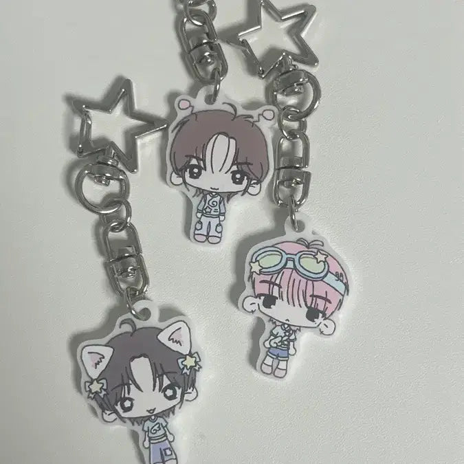[BUNJANG] Bundle Set SungHoo LeeHan Ryu - BONGDOUT Unofficial Goods Keychain / 일괄) 김부쫀님 보넥도 비공굿 성호 이한 리우 키링