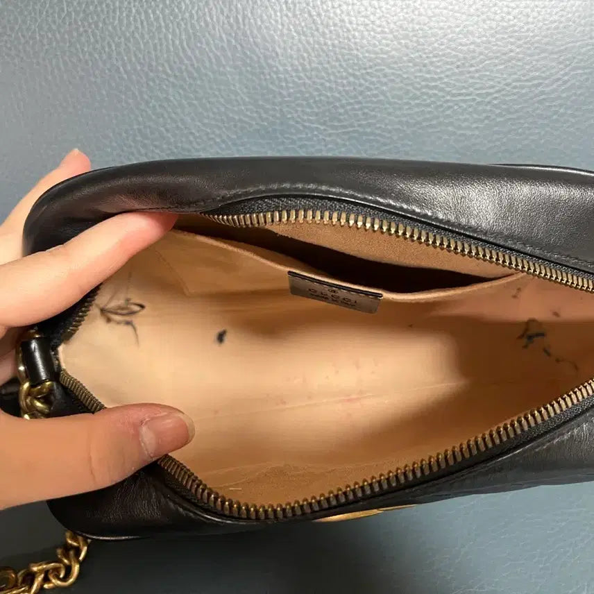 [BUNJANG] Gucci GG Matelassé Marmont Small Camera Bag Black / 구찌 GG 마틀라세 마몽 카메라백 블랙