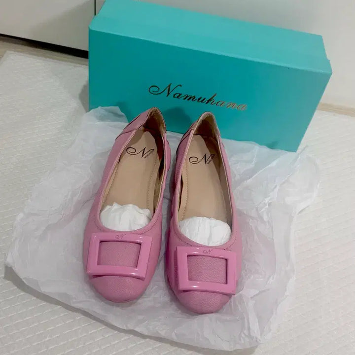 [SOLD OUT] Namuhana 나무하나 핑크 플랫슈즈 240